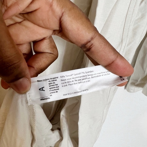 EILEEN FISHER BONE KIMONO Tencel Jersey Stretch Open Cardigan - Picture 7 of 7